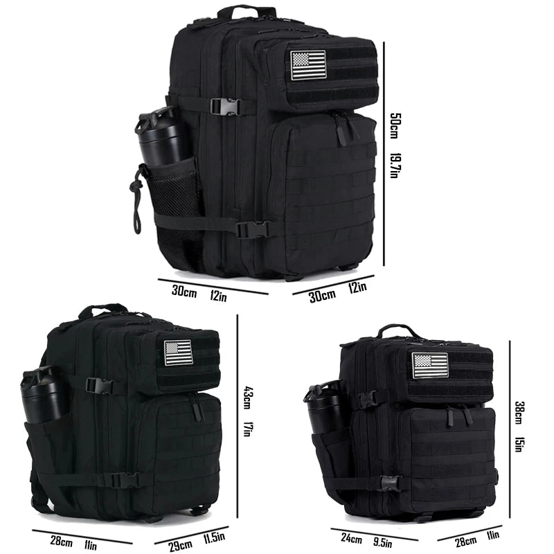 25L 35L 45L Tactical Backpack Men Women Outdoor Sports Travel Gym Hiking Bag Molle Military Camping Hunting Survival Rucksack