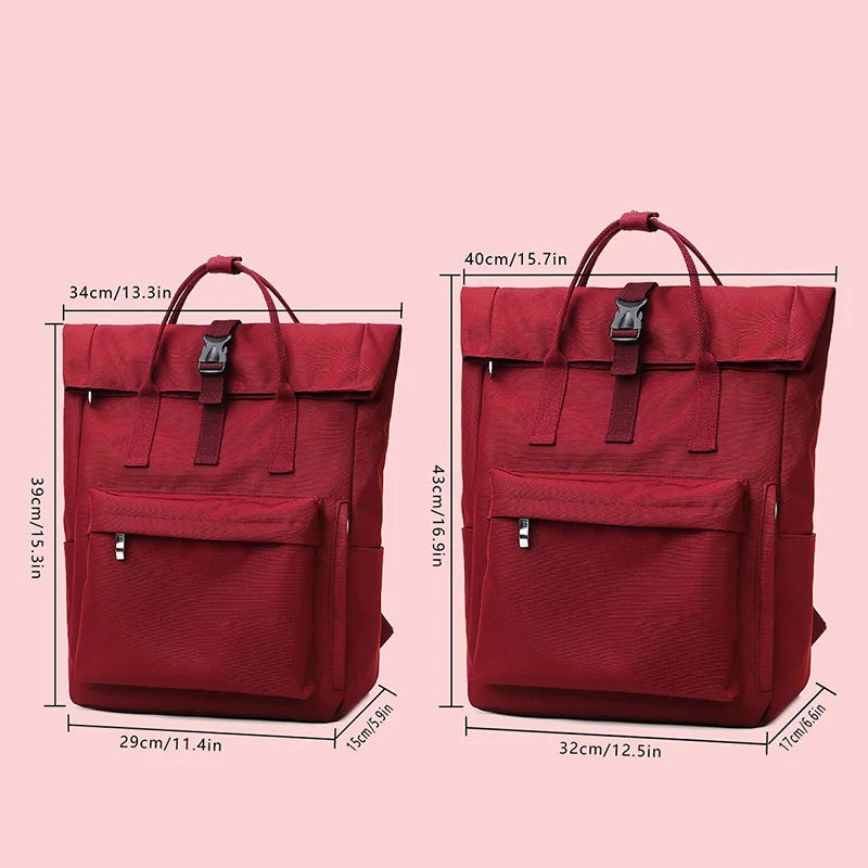 Schoolbag Female College Student Large Capacity Backpack 2026 New Niche Notebook 14Inch Computer Bag Girls Backpack